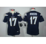 nike women nfl jerseys san diego chargers #17 rivers dk.blue[nike limited]