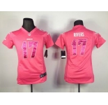 nike women nfl jerseys san diego chargers #17 rivers pink[nike]