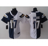 nike women nfl jerseys san diego chargers #17 rivers white-blue[nike split]