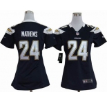 nike women nfl jerseys san diego chargers #24 mathews dk.blue [nike]