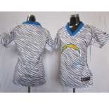 nike women nfl jerseys san diego chargers blank[fem fan zebra]