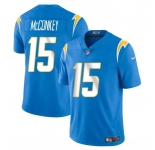 Youth Los Angeles Chargers #15 Ladd McConkey Light Blue 2024 Draft Vapor Limited Football Stitched Jersey