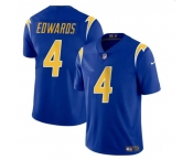 Youth Los Angeles Chargers #4 Gus Edwards Royal Vapor Untouchable Limited Football Stitched Jersey