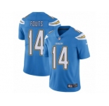 Youth Nike Los Angeles Chargers #14 Dan Fouts Vapor Untouchable Limited Electric Blue Alternate NFL Jersey