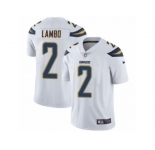 Youth Nike Los Angeles Chargers #2 Josh Lambo Limited White NFL Jersey