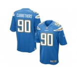 Youth Nike Los Angeles Chargers #90 Ryan Carrethers Game Electric Blue Alternate NFL Jersey