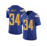 Youth Nike San Diego Chargers #34 Derek Watt Limited Electric Blue Rush NFL Jersey