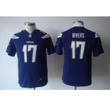 nike youth nfl jerseys san diego chargers #17 rivers dk.blue[nike]