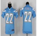 nike youth nfl jerseys san diego chargers #22 verrett lt.blue[new nike]