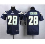 nike youth nfl jerseys san diego chargers #28 gordon blue[nike]
