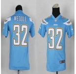 nike youth nfl jerseys san diego chargers #32 weddile lt.blue[new nike]