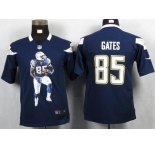 nike youth nfl jerseys san diego chargers #85 gates dk.blue[portrait fashion]