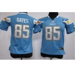 nike youth nfl jerseys san diego chargers #85 gates lt.blue[nike]