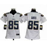 nike youth nfl jerseys san diego chargers #85 gates white[nike]