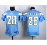 youth jersey nike san diego chrgers #28 melvin gordon blue