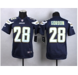 youth jersey nike san diego chrgers #28 melvin gordon dark blue