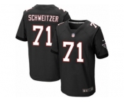 Men Nike Atlanta Falcons #71 Wes Schweitzer Elite Black Alternate NFL Jersey