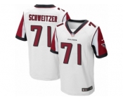 Men Nike Atlanta Falcons #71 Wes Schweitzer Elite White NFL Jersey