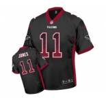 Men's Atlanta Falcons #11 Julio Jones Elite Black Drift Fashion Football Jersey