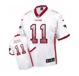 Men's Atlanta Falcons #11 Julio Jones Elite White Drift Fashion Football Jersey