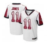 Men's Atlanta Falcons #11 Julio Jones Elite White Road Drift Fashion Football Jersey