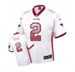 Men's Atlanta Falcons #2 Matt Ryan Elite White Drift Fashion Football Jersey
