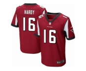 Men's Nike Atlanta Falcons #16 Justin Hardy Elite Red Team Color NFL Jersey