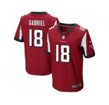 Men's Nike Atlanta Falcons #18 Taylor Gabriel Elite Red Team Color NFL Jersey