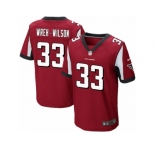 Men's Nike Atlanta Falcons #33 Blidi Wreh-Wilson Elite Red Team Color NFL Jersey