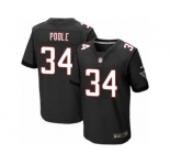 Men's Nike Atlanta Falcons #34 Brian Poole Elite Black Alternate NFL Jersey