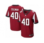 Men's Nike Atlanta Falcons #40 Derrick Coleman Elite Red Team Color NFL Jersey