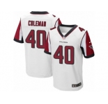 Men's Nike Atlanta Falcons #40 Derrick Coleman Elite White NFL Jersey