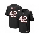 Men's Nike Atlanta Falcons #42 Duke Riley Elite Black Alternate NFL Jersey