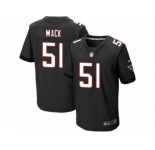 Men's Nike Atlanta Falcons #51 Alex Mack Elite Black Alternate NFL Jersey