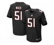 Men's Nike Atlanta Falcons #51 Alex Mack Elite Black Alternate NFL Jersey