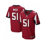Men's Nike Atlanta Falcons #51 Alex Mack Elite Red Team Color NFL Jersey
