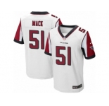 Men's Nike Atlanta Falcons #51 Alex Mack Elite White NFL Jersey