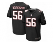 Men's Nike Atlanta Falcons #56 Sean Weatherspoon Elite Black Alternate NFL Jersey