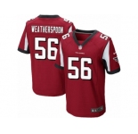 Men's Nike Atlanta Falcons #56 Sean Weatherspoon Elite Red Team Color NFL Jersey