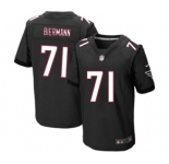 Men's Nike Atlanta Falcons #71 Kroy Biermann Elite Black Alternate NFL Jersey