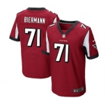 Men's Nike Atlanta Falcons #71 Kroy Biermann Elite Red Team Color NFL Jersey