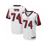 Men's Nike Atlanta Falcons #74 Tani Tupou Elite White NFL Jersey