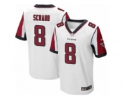 Men's Nike Atlanta Falcons #8 Matt Schaub Elite White NFL Jersey