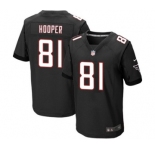 Men's Nike Atlanta Falcons #81 Austin Hooper Elite Black Alternate NFL Jersey