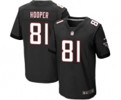 Men's Nike Atlanta Falcons #81 Austin Hooper Elite Black Alternate NFL Jersey