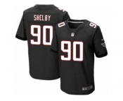 Men's Nike Atlanta Falcons #90 Derrick Shelby Elite Black Alternate NFL Jersey