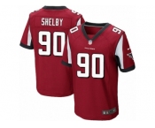 Men's Nike Atlanta Falcons #90 Derrick Shelby Elite Red Team Color NFL Jersey