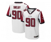 Men's Nike Atlanta Falcons #90 Derrick Shelby Elite White NFL Jersey