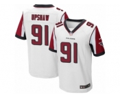 Men's Nike Atlanta Falcons #91 Courtney Upshaw Elite White NFL Jersey