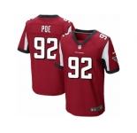 Men's Nike Atlanta Falcons #92 Dontari Poe Elite Red Team Color NFL Jersey